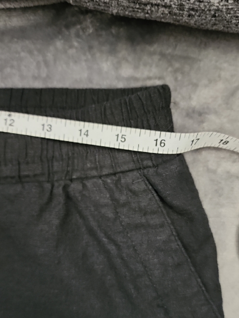 a new day Wide Leg Drawstring Linen Rayon Blend Pants Size L - Picture 4 of 8